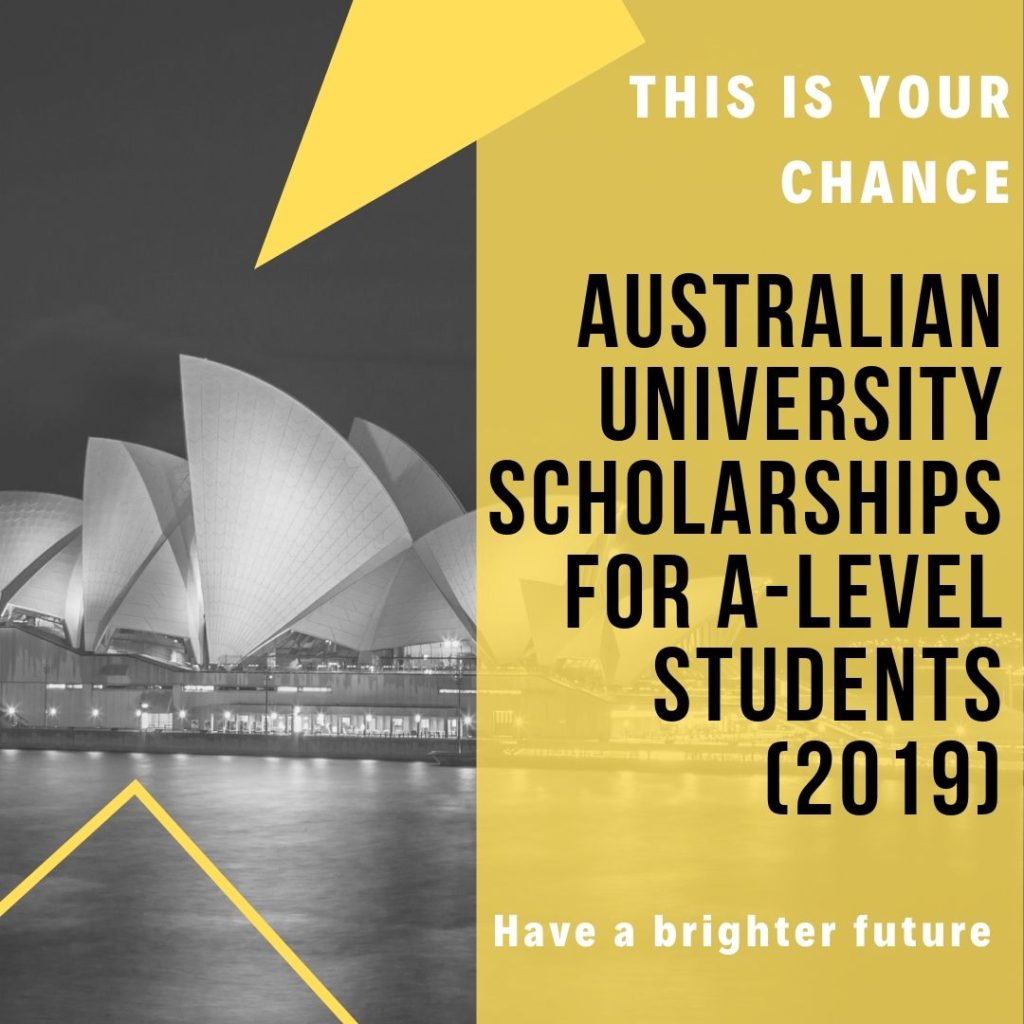 Australian Universities offering scholarships for A Level students