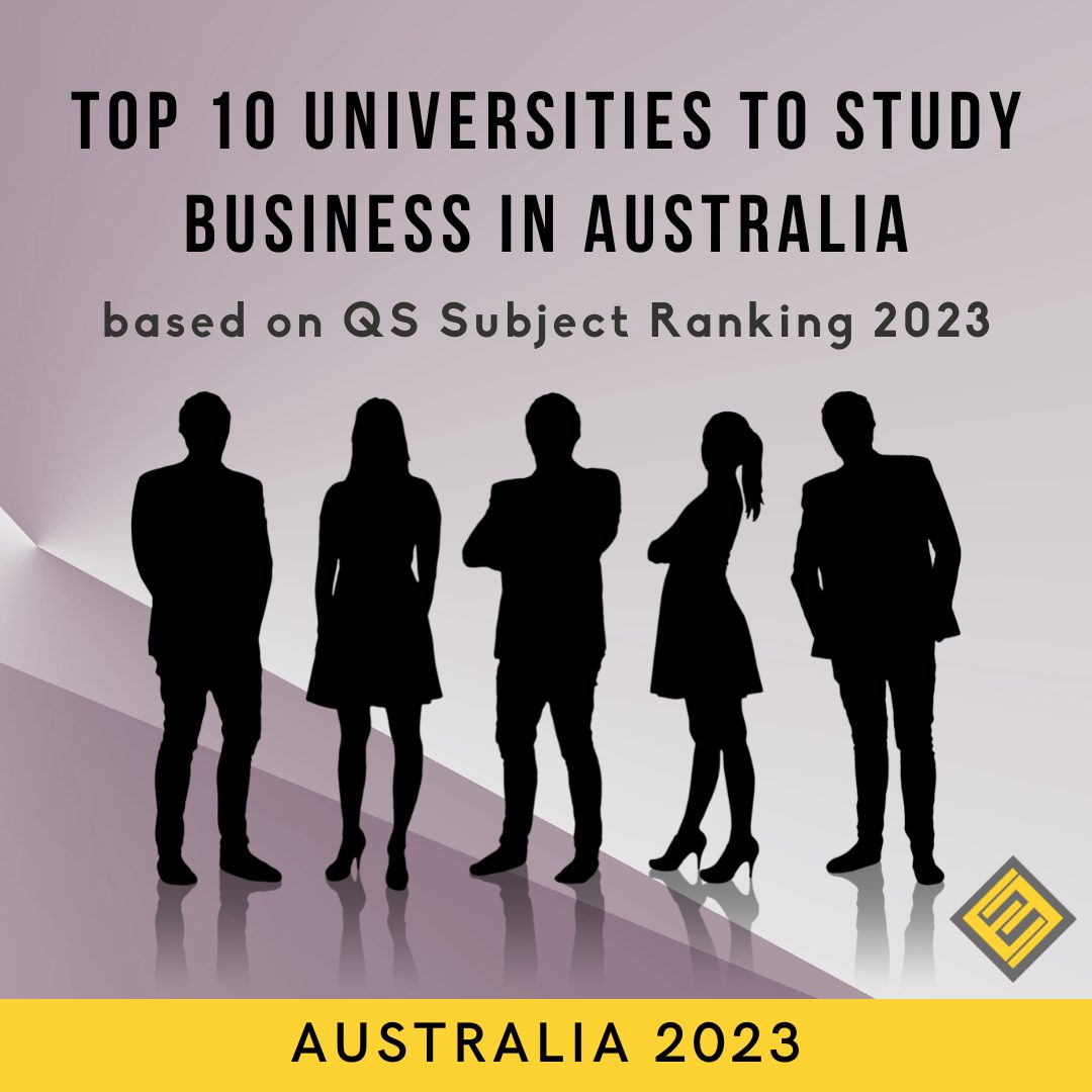 Top 10 Universities to study Business in Australia based on QS Subject