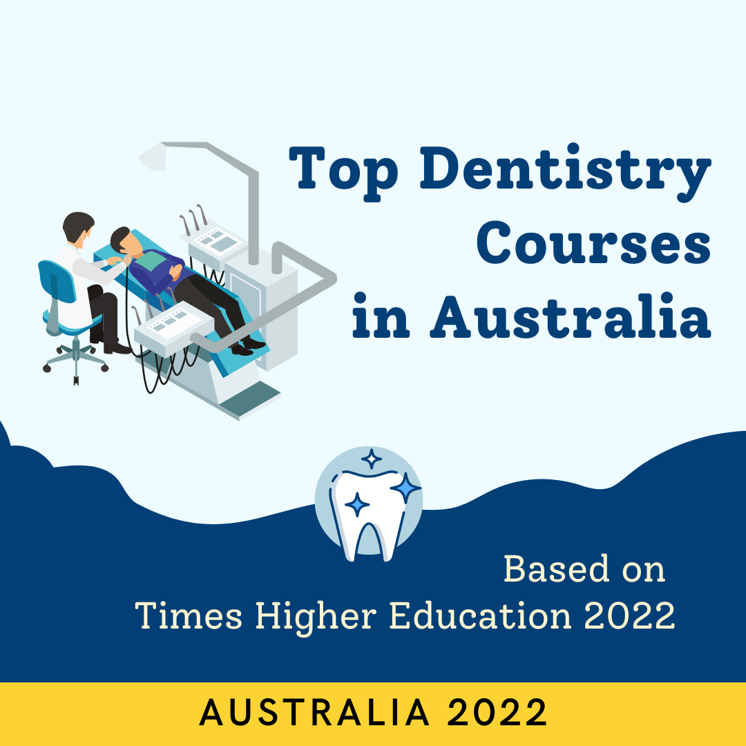 Top Dentistry Courses in Australia based on Times Higher Education 2022 Excel Education