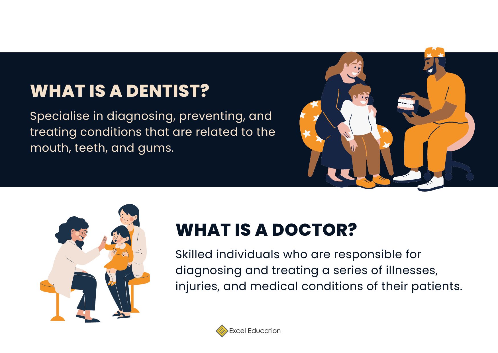 Dentist or Doctor? Which one should you choose? Excel Education