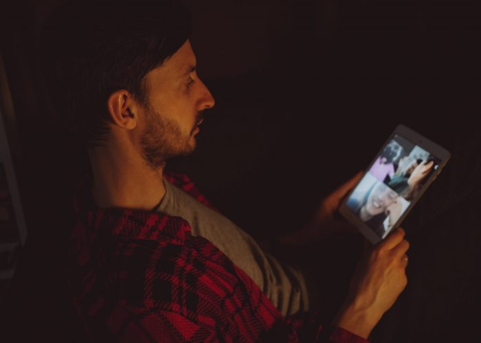 Canva – Man on video call at home_ Canva - Man on video call at home_